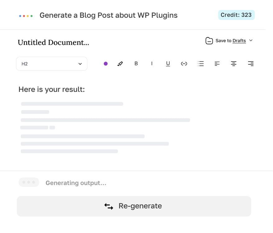 生成、编辑、导出